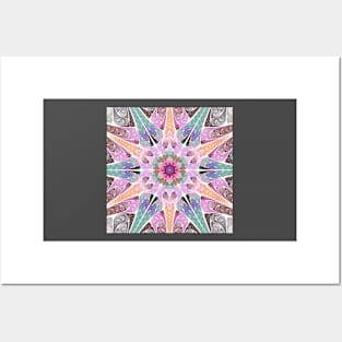 Pink mandala Posters and Art